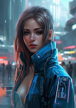 Cyberpunk beutiful girl