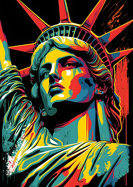 Statue of Liberty Pop Art