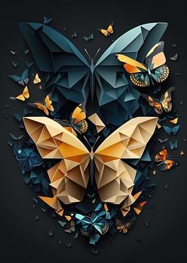 Abstract Butterfly Design