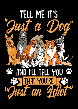 dog motif with dog saying