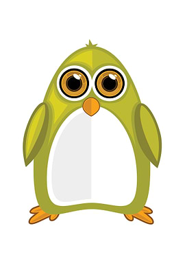 Yellow Green Penguin