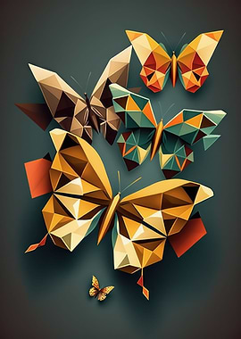 Abstract Butterfly Design