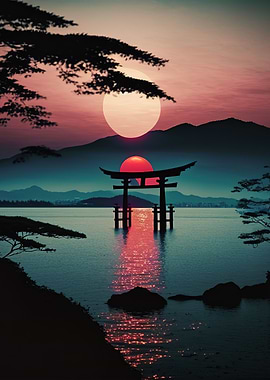 Beautiful Japan Sunset
