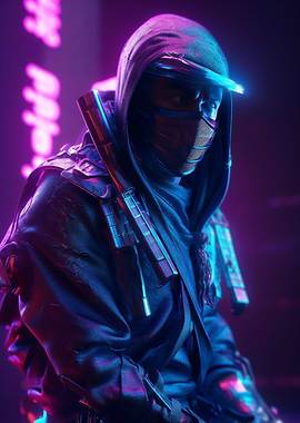 Cyberpunk ninja