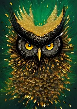 Abstract Owl Art