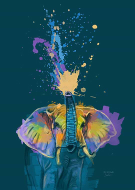 Elephant Full of Colors