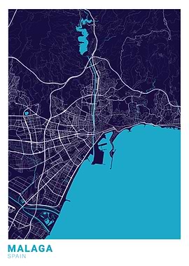 Malaga City Map