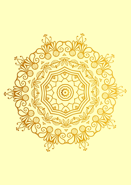 Luxury Golden Mandala Art