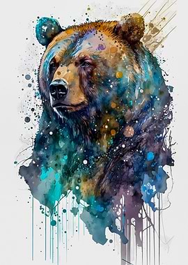 Bear colorful