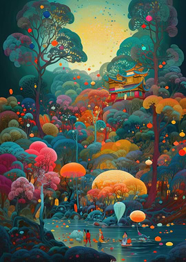 Japanese Colorful Digital