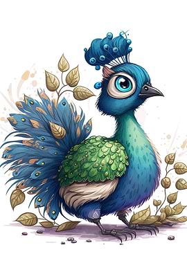 peacock chibi