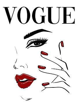 Vogue Cover Girl Red Lips