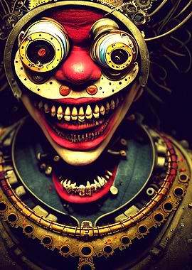 57 Steampunk Devil Clown
