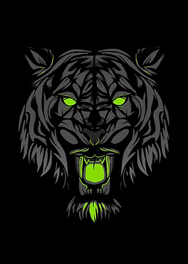 Tiger with Shadow eye