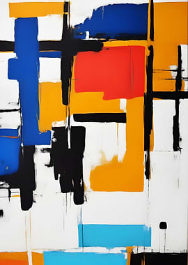 Abstract Bauhaus Painting