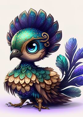 peacock chibi