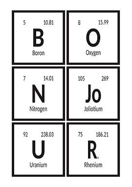Bonjour Periodic Table