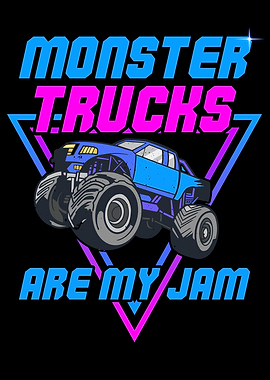 Monster Trucks Vaporwave
