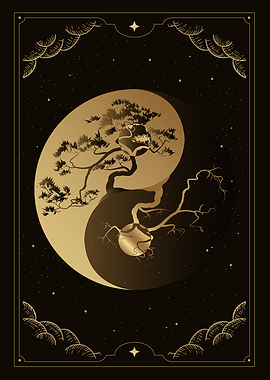 Yin and yang Bonsai tree