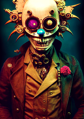 54 Steampunk Devil Clown