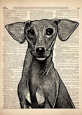 Greyhound DOG ILLUSTRATION