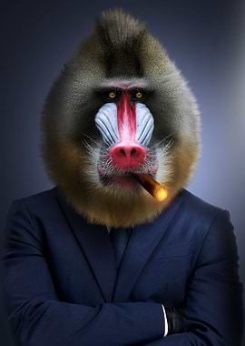Classy Cool Baboon