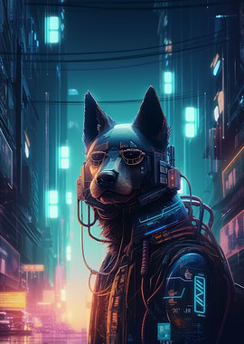 Cyberpunk Dog