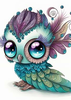 peacock chibi