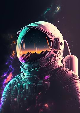 astronaut in the wild