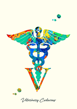 Veterinary Caduceus