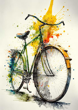 Bike watercolor