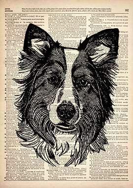 Shepherd DOG ILLUSTRATION