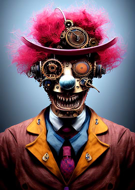 52 Steampunk Devil Clown