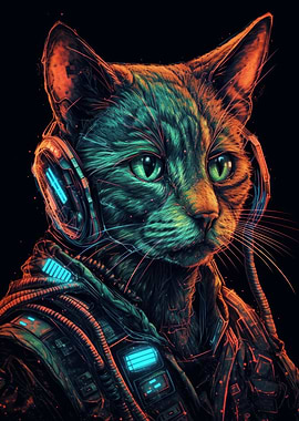 Cyberpunk Cat