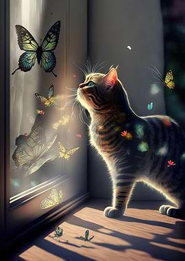 cat butterfly