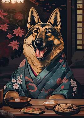 German Shepherd Food Lover