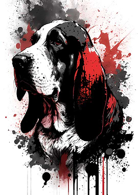 Basset Hound Portrait
