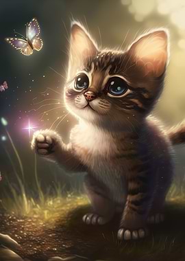 cat butterfly
