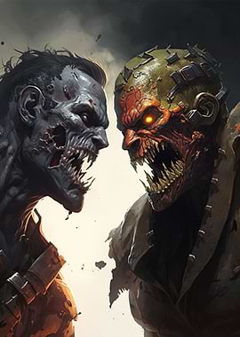 A Zombie Fighting Scene