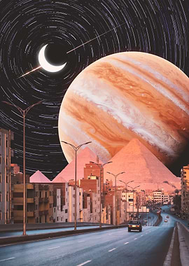 City Streets and Pyramids