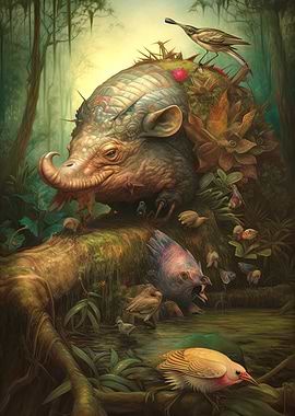 A Surreal Giant Forest Hog