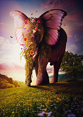Spring elephant