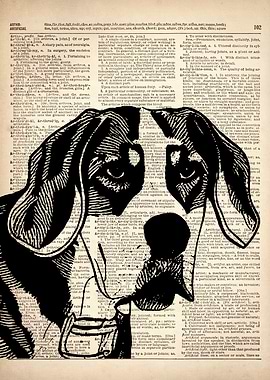 Fox hound DOG ILLUSTRATION
