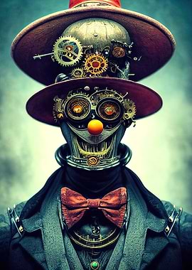 62 Steampunk Evil Clown
