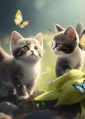 cat butterfly