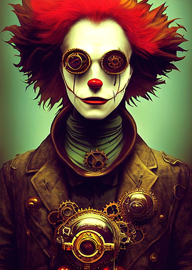 65 Steampunk Evil Clown