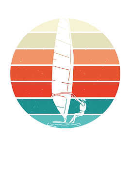 White Windsurfer vintage