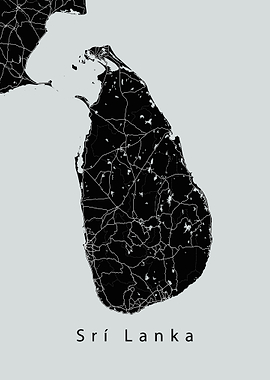 Sri Lanka Island Map