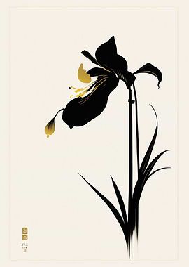 Asian Orchids Minimal Art