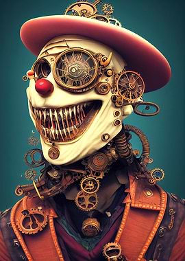 68 Steampunk Evil Clown
